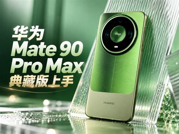 华为Mate 90 Pro Max典藏版上手：翡冷翠很抢眼！积木壳也有新玩法